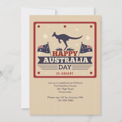 Happy Australia Day Invitation