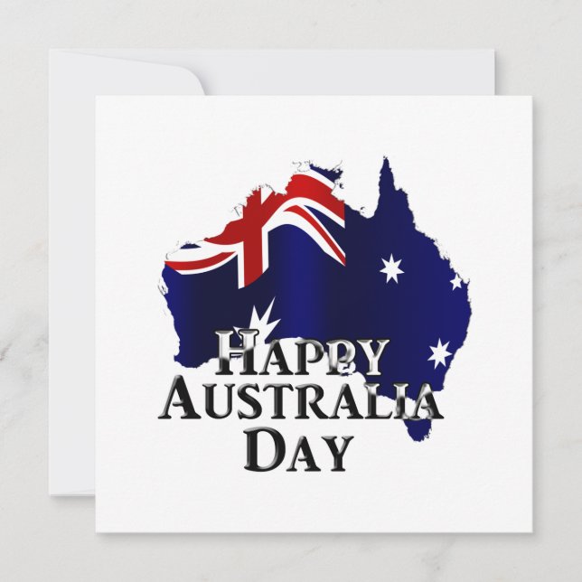 Happy Australia Day Invitation (Front)