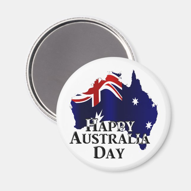 Happy Australia Day Magnet (Front/Back)