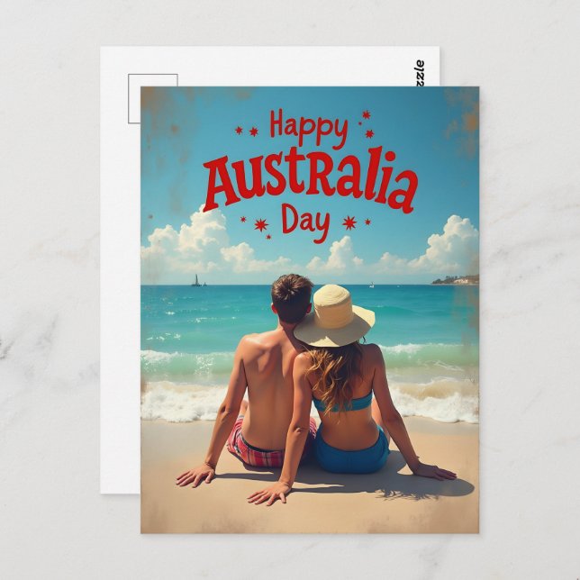 Happy Australia Day Postcard (Front/Back)