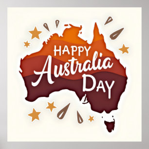 Happy Australia Day Poster