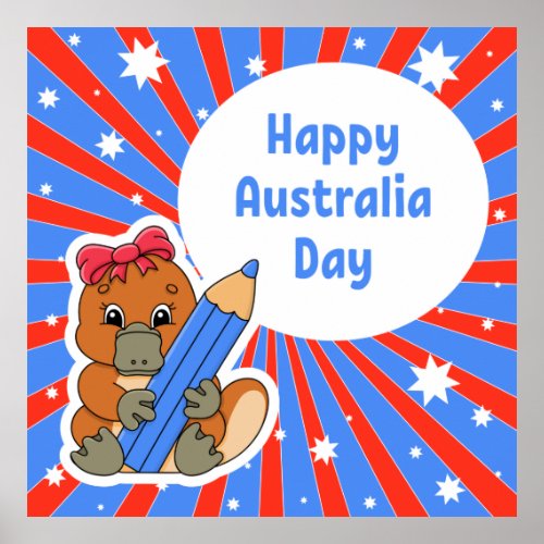 Happy Australia Day Poster