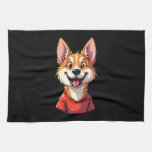 Happy Australian Cattle Dog Tank Top Kitchen Towel