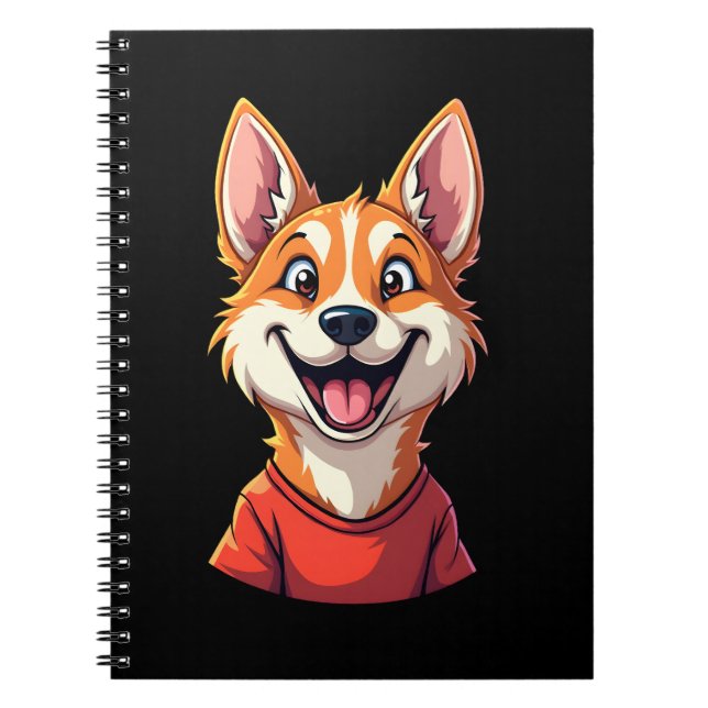 Happy Australian Cattle Dog Tank Top Notebook (Front)