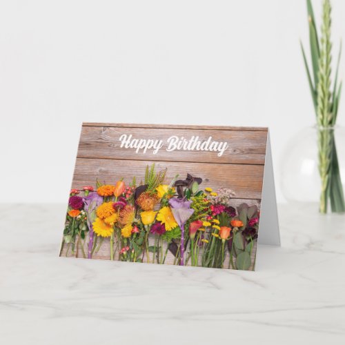 HAPPY AUTUMN BIRTHDAY BEAUTIFUL TIME OF YEAR CARD