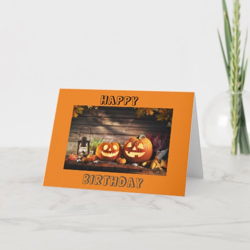 HAPPY AUTUMN BIRTHDAY CARD