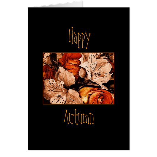 Happy  Autumn card (Front)