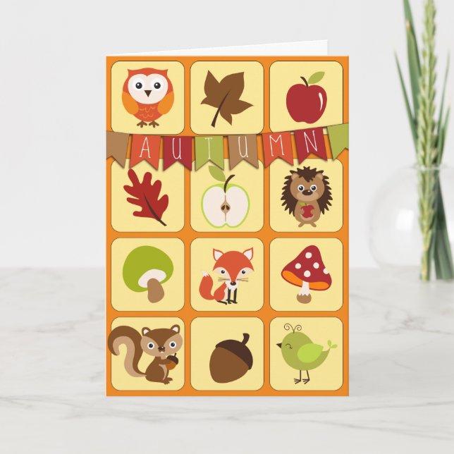 Happy Autumn Days Card (Front)