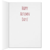 Happy Autumn Days Cards (Inside (Right))