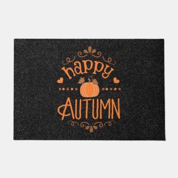 Happy Autumn Doormat by graphicdesign at Zazzle
