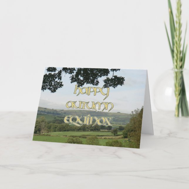 Happy Autumn Equinox Card (Front)