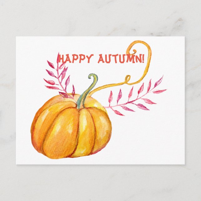 Happy Autumn Postcard (Front)