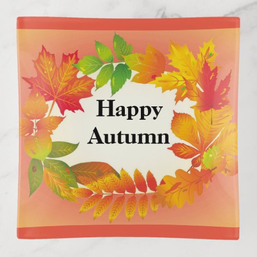 Happy Autumn Trinket Tray