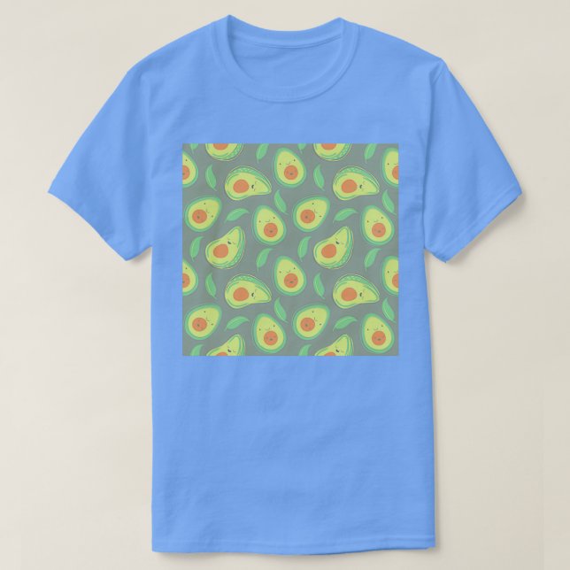 Happy Avocado Pattern 7 T-Shirt (Design Front)