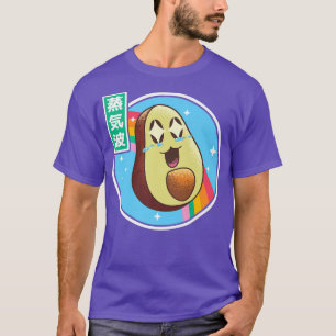 Happy Avocado Retro Japan Style 80s Otaku Vaporwav T-Shirt
