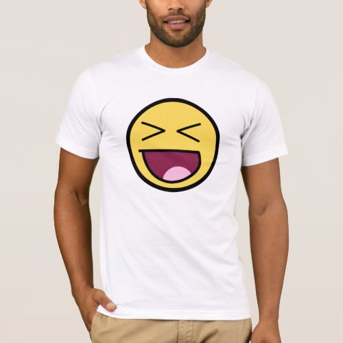 Happy Awesome Face Bella Canvas T_Shirt