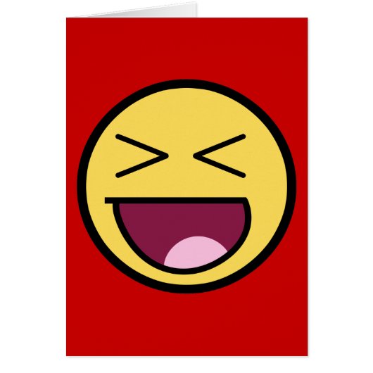 Happy Awesome Face Card (Front)