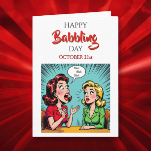 Happy Babbling Day October 21st Card
