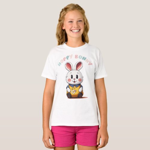 Happy Baby Bunny T_Shirt Cute and Comfortable T_Shirt