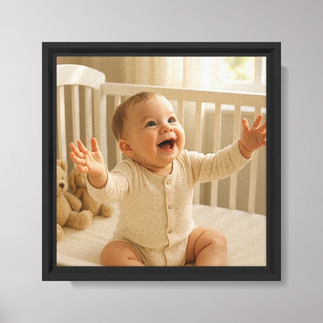 Happy Baby Canvas Print (Front)