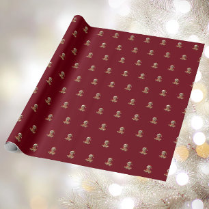 Happy Baby Christmas Elf Wrapping Paper