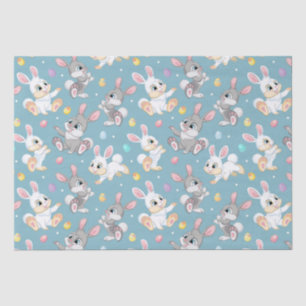 Happy Baby Easter Rabbits  Tissue Paper
