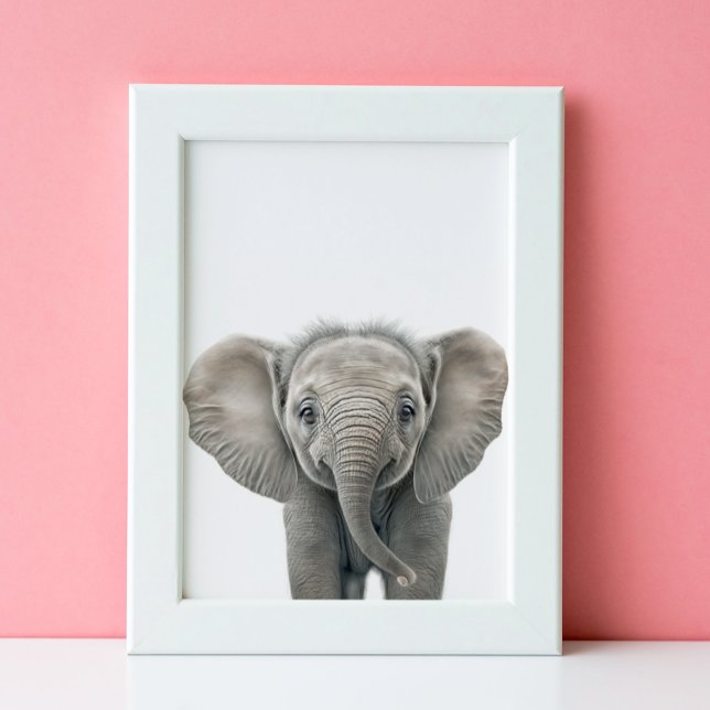 Happy Baby Elephant Nursery Jungle Safari  Poster (Creator Uploaded)