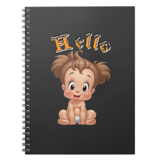 happy baby joy and happiness. notebook