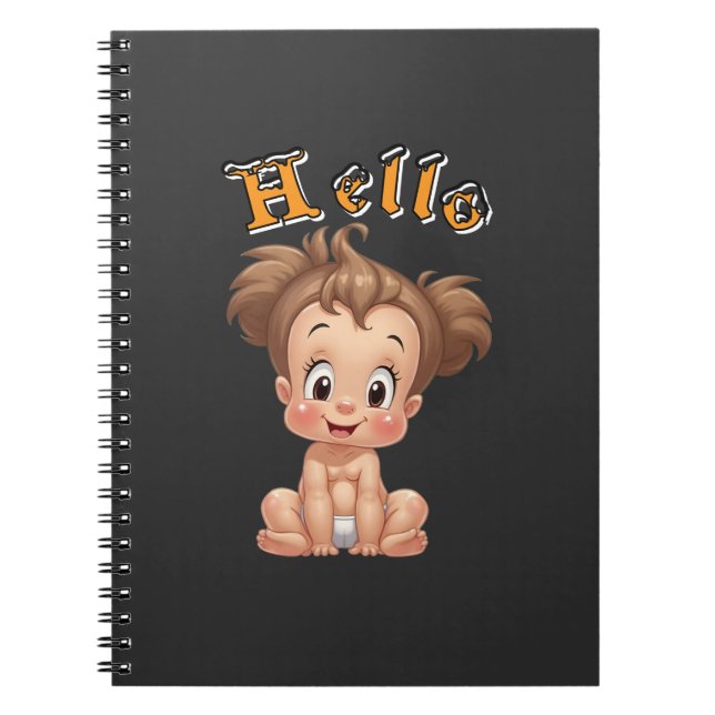 happy baby joy and happiness. notebook (Front)