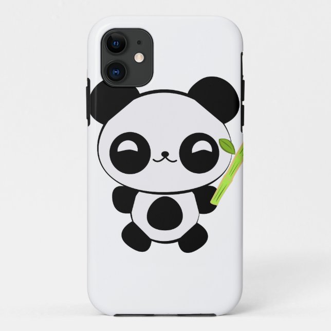 Happy Baby Panda iPhone Case (Back)