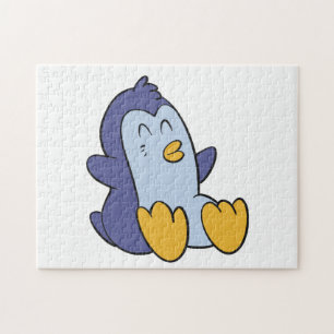 Happy Baby penguin   choose background color Jigsaw Puzzle