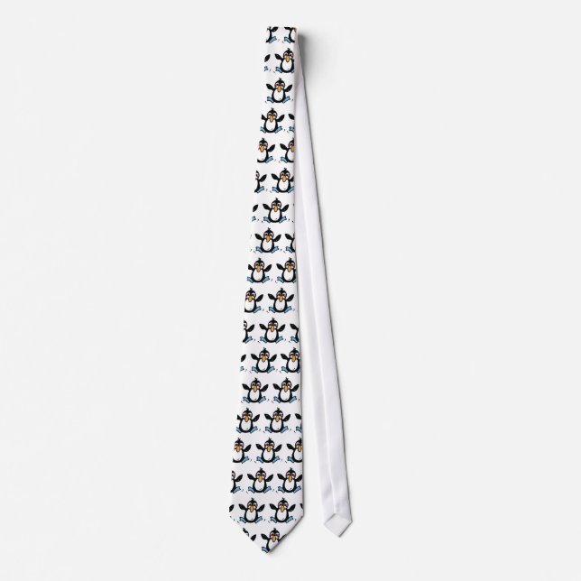 happy baby penguin neck tie (Front)