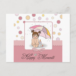 happy baby postcard
