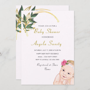 Happy BabyGirl Shower Invitation