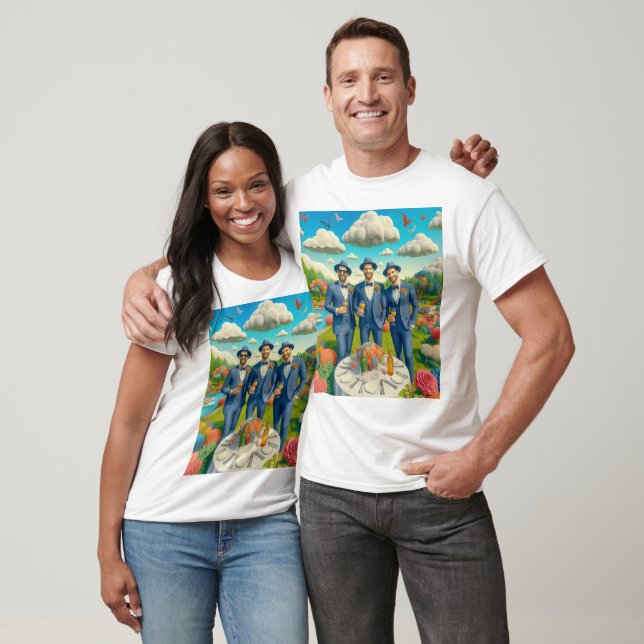 Happy Bachelor Party Charm T-Shirt (Unisex)