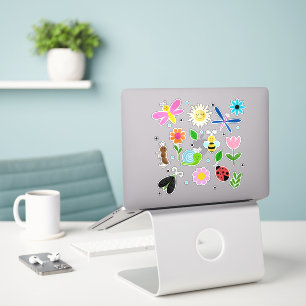 Happy Backyard Critters Sticker
