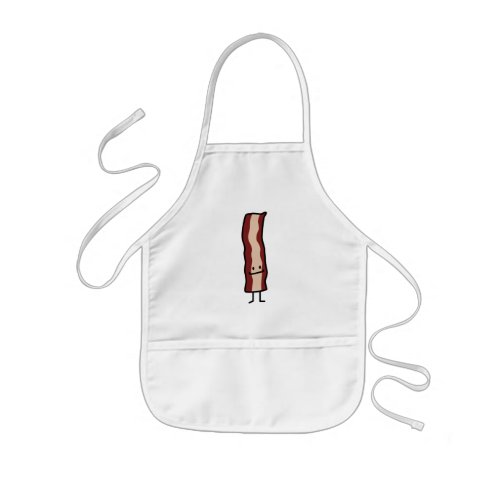 Happy Bacon Smirk Classic Design Kids Apron