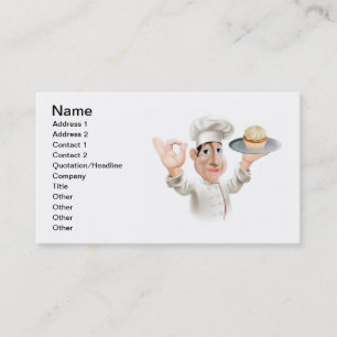 Happy baker business card