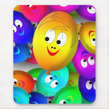 Happy Balloons Mouse Pad by zzl_157558655514628 at Zazzle