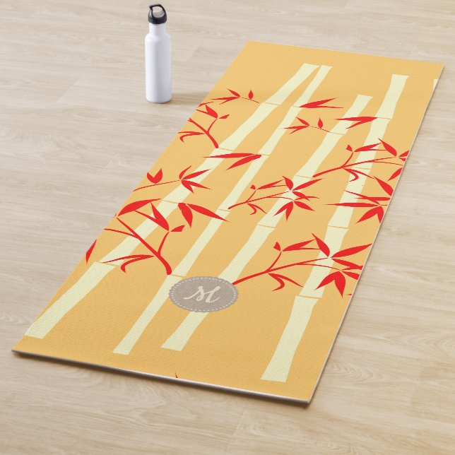 Happy Bamboo Zen Light Custom Monogram Yoga Mat (In Situ)