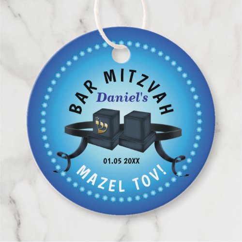 Happy Bar Mitzvah 20XX Blue Decorative
