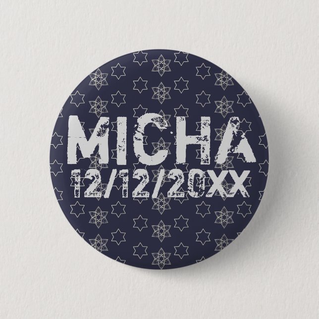 Happy Bar Mitzvah! Button (Front)