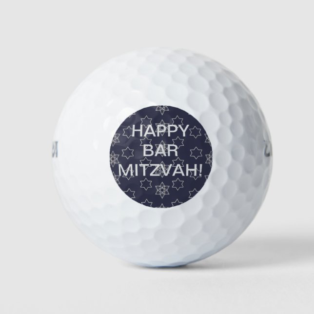 Happy Bar Mitzvah! Golf Balls (Front)