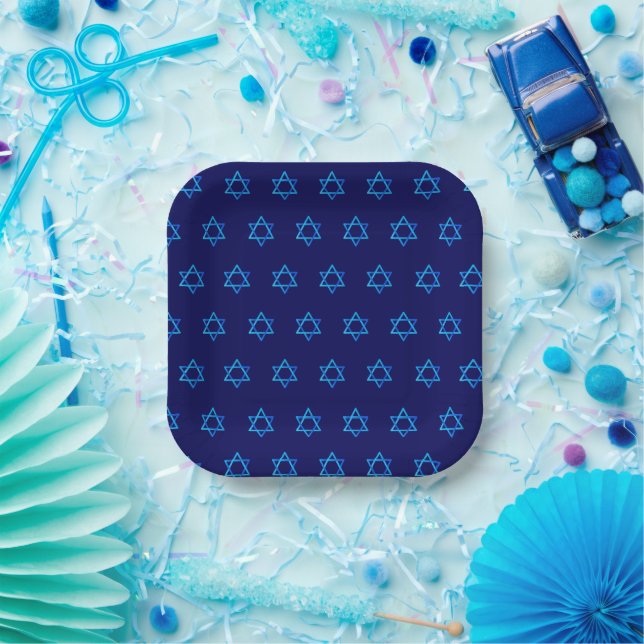 Happy Bar Mitzvah, Independence Day, Anniversary Paper Plates (Party)