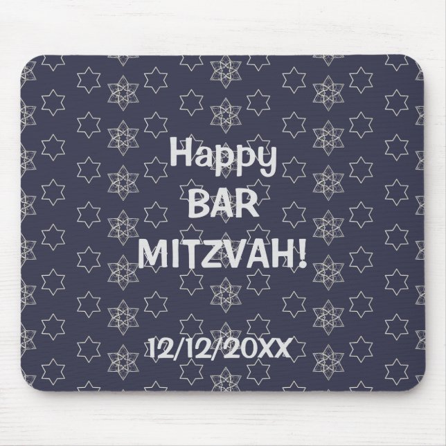 Happy Bar Mitzvah! Mouse Pad (Front)