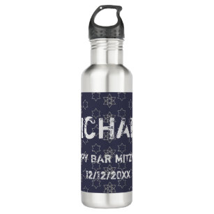 Happy Bar Mitzvah! Stainless Steel Water Bottle
