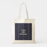 Happy Bar Mitzvah! Tote Bag<br><div class="desc">Happy Bar Mitzvah! 20XX Birthday Decoration. Navy Blue pattern with Israel Stars. Modern Design</div>