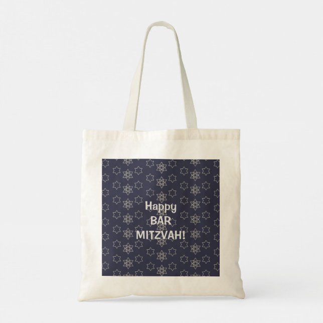 Happy Bar Mitzvah! Tote Bag (Back)