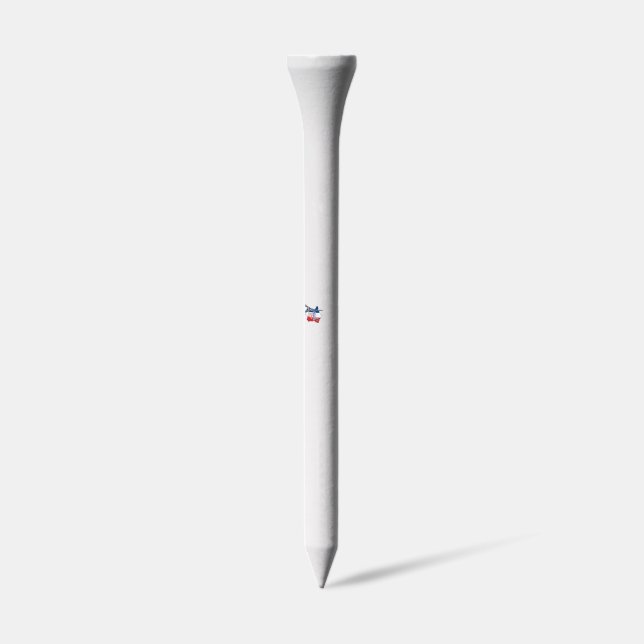 Happy Bastille Day France Map Eiffel Tower Vector_ Golf Tees (Side)