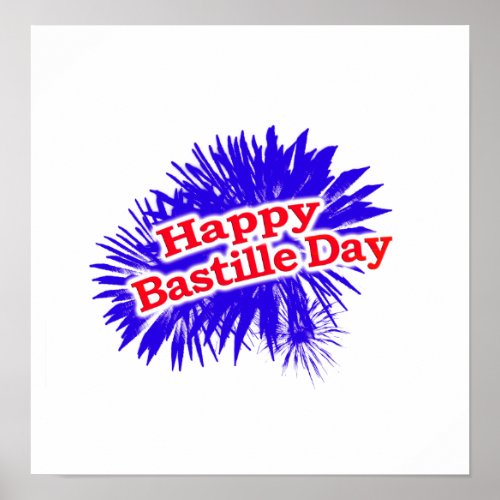 Happy Bastille Day Graphic Poster